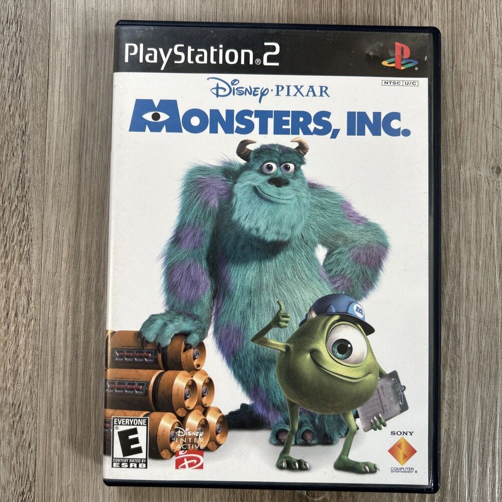 Disney Pixar Monsters, Inc PS2 Playstation 2 CIB Complete w/ Manual Tested Works